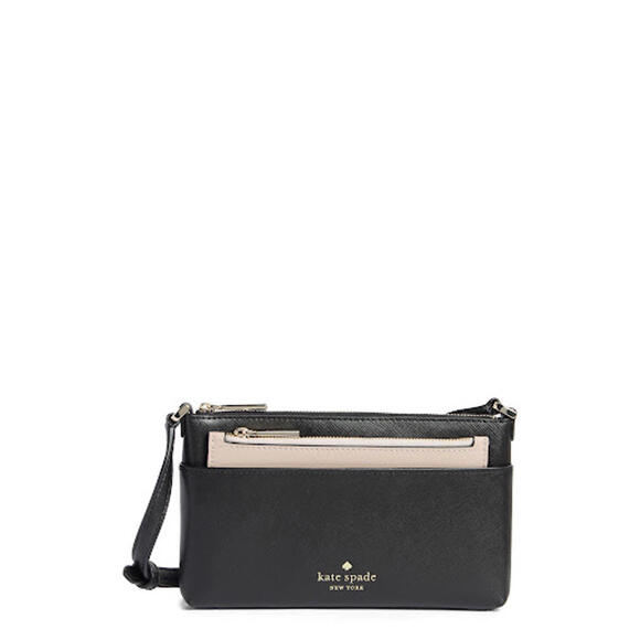 Handbags - NWT! Kate Spade New York Textured Leather Crossbody Bag with Removable Pouch